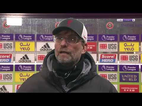 Jurgen Klopp post match Interview after winning against Sheffield United.