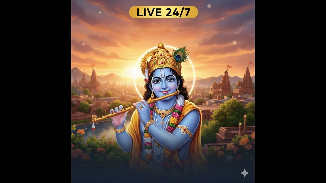 🔴हरे कृष्णा हरे कृष्णा महामंत्र जाप | Divine Chanting for Mind Peace | Live