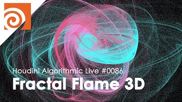 Houdini Algorithmic Live #086 - Fractal Flame 3D