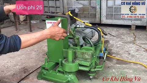 Máy uốn sắt xây dựng thuỷ lực Hồng Vũ