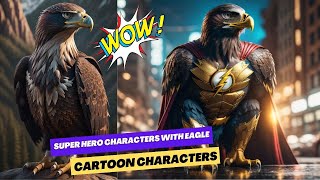 Superhero Characters but Eagle | Cartoon Characters | Marvel & DC ♥️
