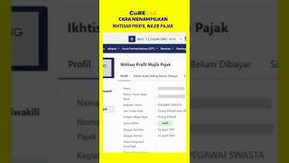 Showing Taxpayer Profile Overview coretax coretaxupdate