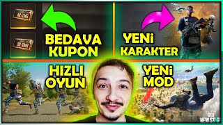 BEDAVA SİLAH YÜKSELTME YENİ MOD VE HIZLI OYUN! Pubg New State Güncelleme