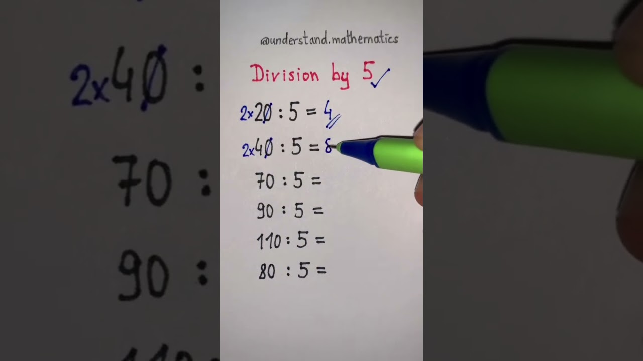 Division by 5📚💡  