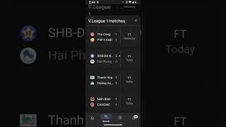 V League Football Scores #vleague