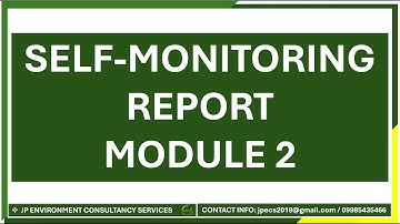 Lesson 182. Module 2. Self Monitoring Report DENR