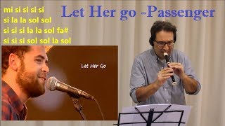 Video thumbnail of "Let Her go - Passanger - (suonata dal prof Ezio Diazzi)"