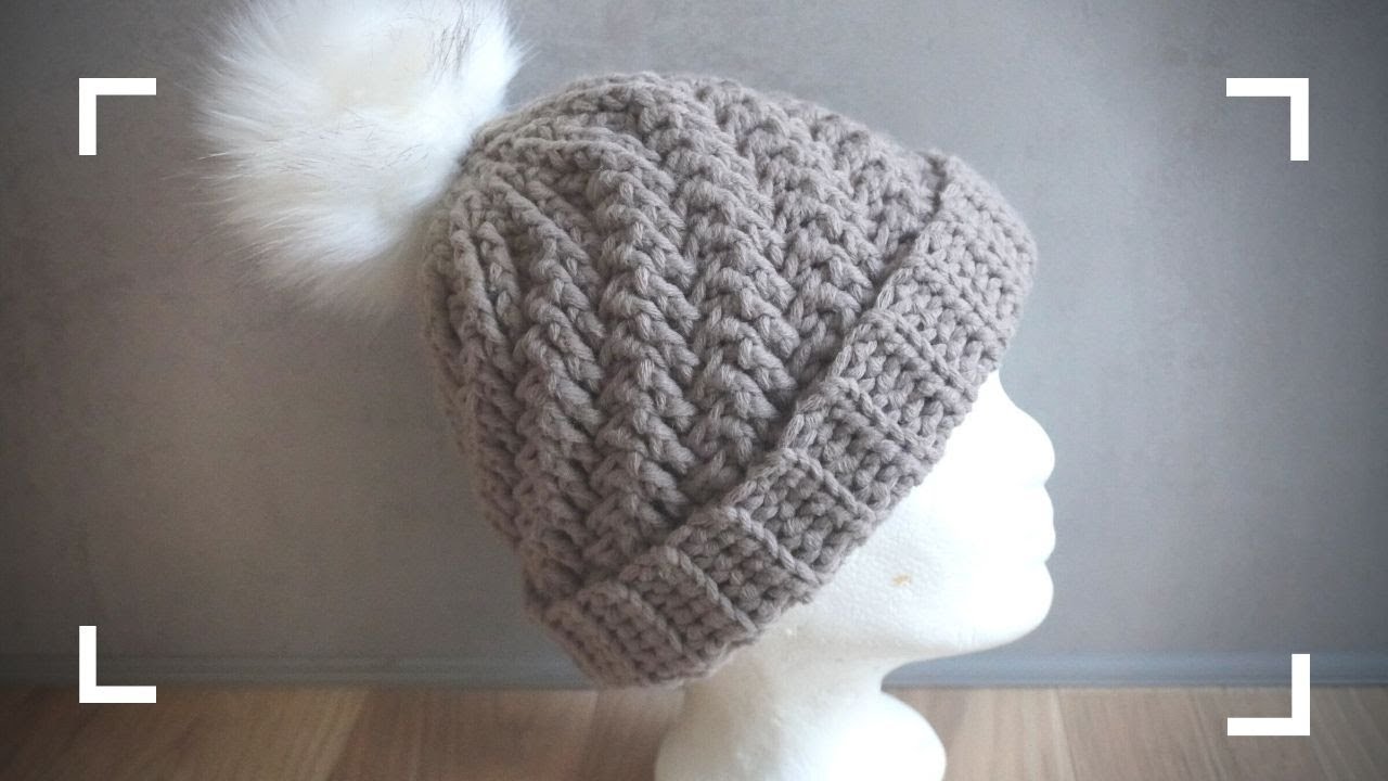 Swirlmütze häkeln  | Schritt für Schritt einfache Mütze oder Haube häkeln