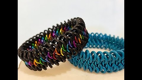Oops Vertical Stretch Bracelet- Unbalanced European 4 in 1 Chainmaille Weave