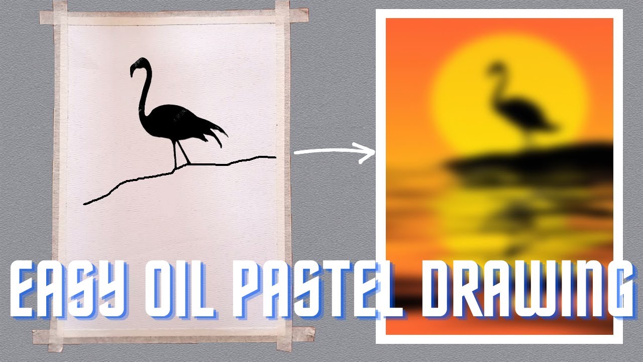Easy Oil Pastel Drawing | For Beginners | Step By Step | ART O'CLOCK