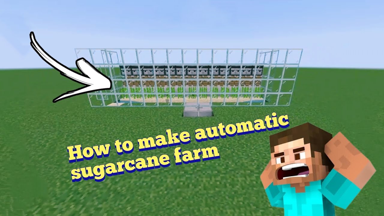 HOW TO MAKE AUTOMATIC SUGARCANE FARM || HINDI || MINECRAFT ||🔥🔥 - YouTube