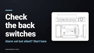 SMARTRO SC91 Alarm Not Going Off Check the Back Switch