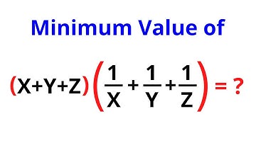 Can You Find The Minimum Value | AM-GM Inequality | Mathematics