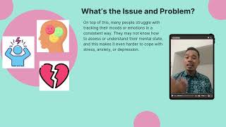 PITCH PRESENTATION MOBILE APP FOR MENTAL HEALTH CHECK INS screenshot 5