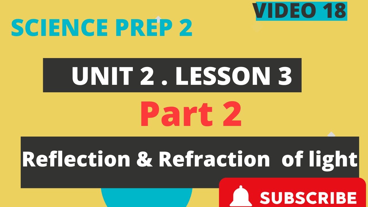 science prep 2 unit 2 lesson 3 (Reflection & Refraction of light) part ...