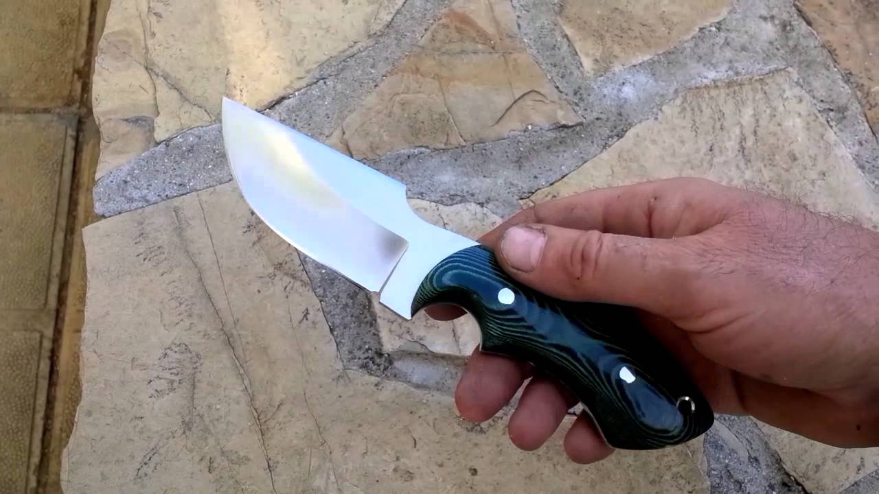 Средно голям нож за дране - skinner knife! - YouTube
