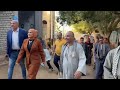 لحظة استقبال الدكتورة أماني الليثي وسط أهالي الدائرة شرق اسيوط