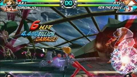 Tatsunoko vs. Capcom - Just some Saki combos