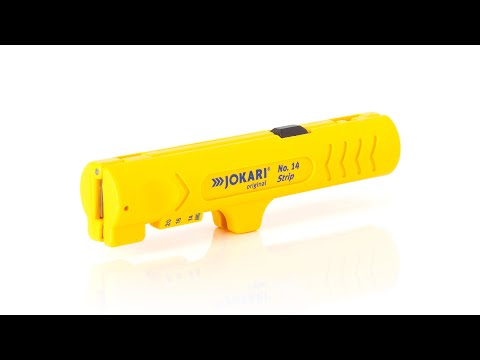 Інструмент для зняття ізоляції JOKARI Strip №14 для кабелів діаметром 4-13 мм 30140, видео 1