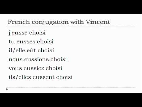 French Verb Conjugation Choisir YouTube