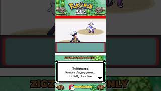 EP08 - Wanted to see if I can win without the Belly Drum - POKEMON RUBY - ZIGZAGOON SOLO