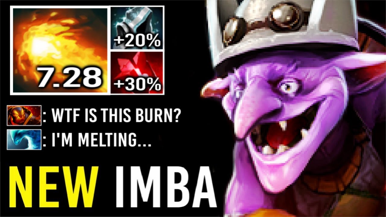 NEW CRAZY Skill Flamethrower Timber Shard vs RAMPAGE Morph Imba Burn Them All Build 7.28 Dota 2
