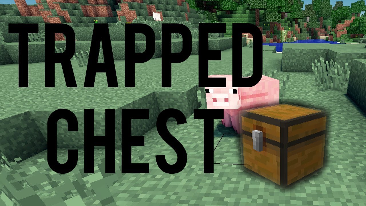 How To Make And Use A Trapped Chest On Minecraft - YouTube