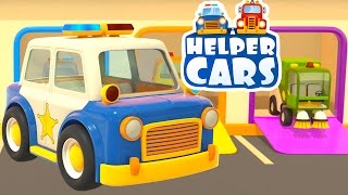 Çizgi film Acil durum araçları - Araba yarışı