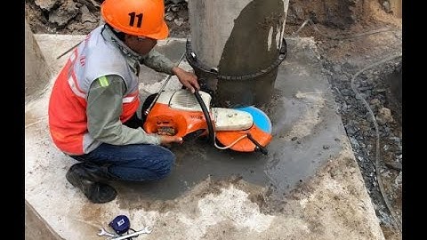 Máy cắt đầu cọc bê tông ly tâm Stihl