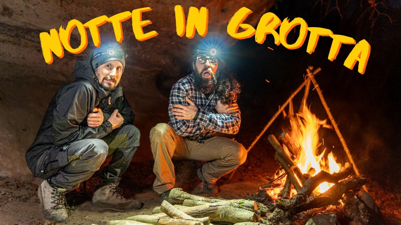 Bushcraft in GROTTA - Rifugio Naturale, Fuoco, Tacchino su Brace, Coltello Bps Knives, Pala Spetsnaz