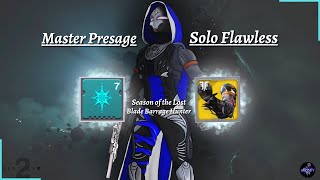 Destiny 2 Master Presage Solo Flawless On Hunter