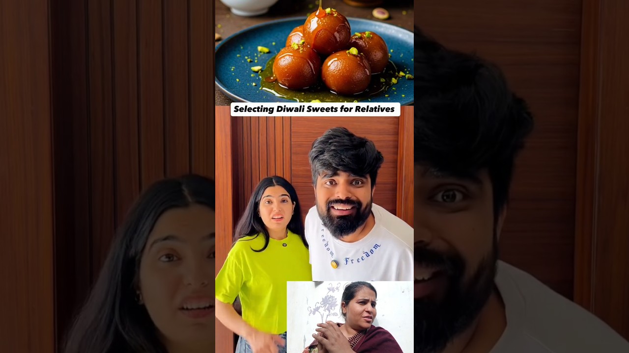 Выбираю сладости на Дивали для родственников 🤣 