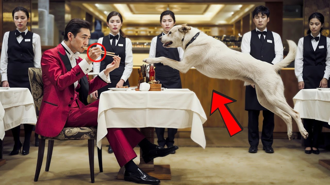 한 마리 개가 고급 레스토랑에서 백만장자에게 미친 듯이 짖기 시작했다 그의 아내가 음식을 독살하는 것을 본 후