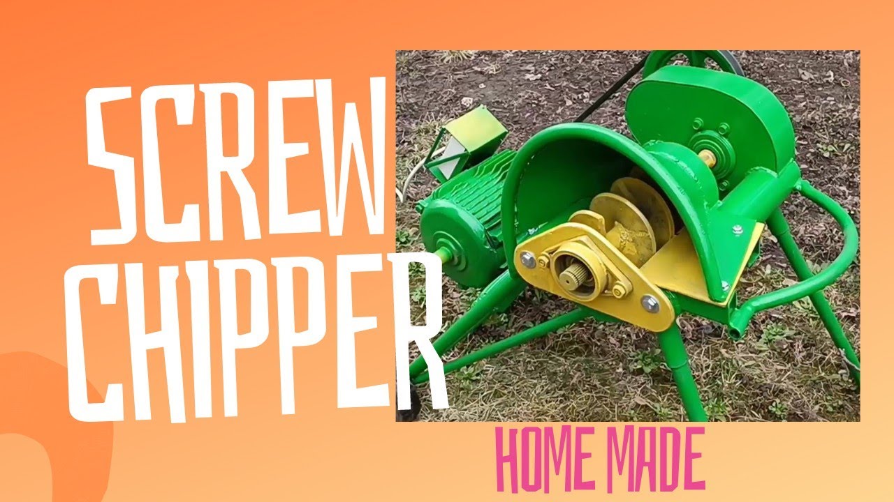 Screw chipper/Шнековий подрібнювач гілок/home made
