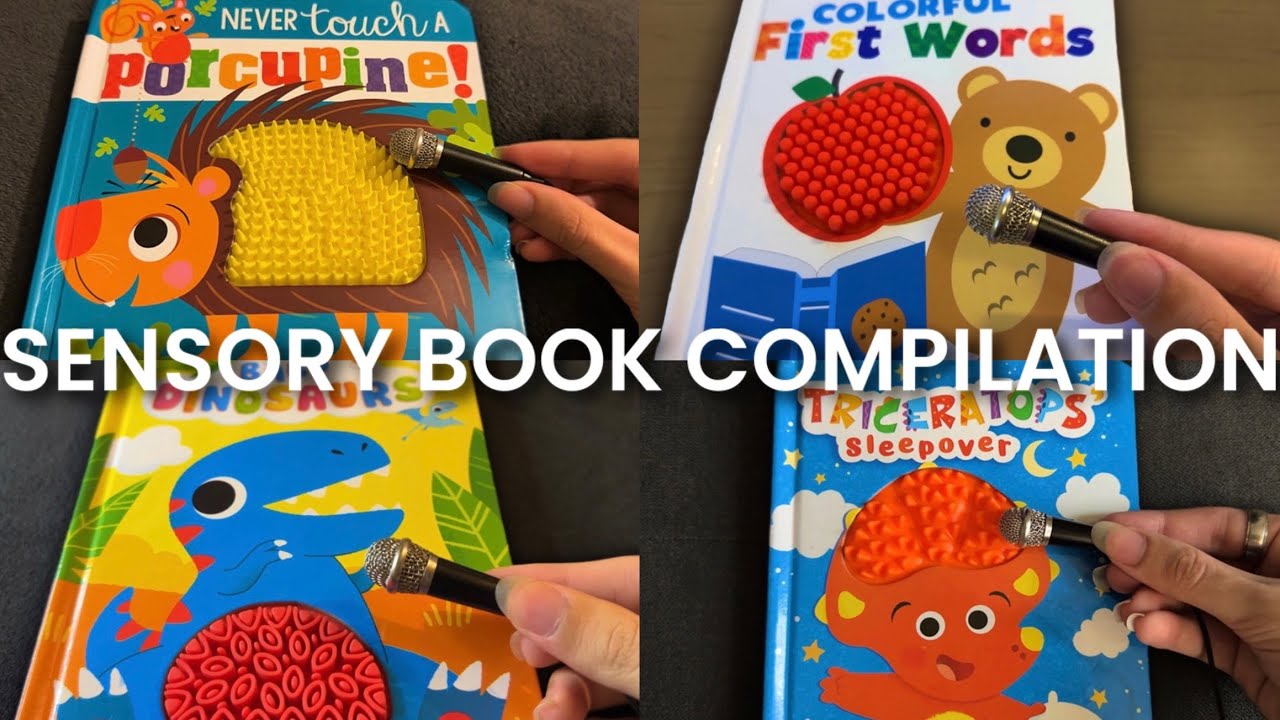 ASMR 1+ HOUR Mini Mic with Sensory Books! 🤎 (Compilation) - lofi