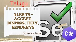 [2024] Part 13: How to Handle Alerts in Selenium C# | #telugu #selenium #csharp