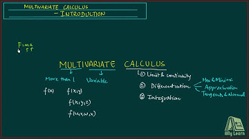 1. Multivariate Calculus - Introduction