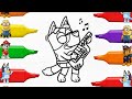 Easy Bluey Drawing | Cartoon Drawing Step by Step
