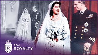 When The Queen Married Prince Philip In 1947 | The Royal Wedding In Colour | Real Royalty