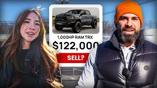 Selling a 1,000 Horsepower RAM TRX to Lexi The Electrician | Day In The Life Of A LUXURY Car Dealer