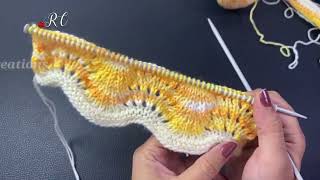 Knitting Zig Zag Design || बहुत ही आसान और जल्द बनने वाला डिज़ाइन || #knitting #ritunagpal #design