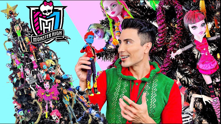 Monster High Howliday Christmas Tree | How to Decorate Monster High Themed Holiday Tree