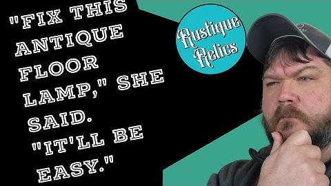 From Trash to Treasure: Repairing an Antique Floor Lamp with a Quick Wire Replacement.