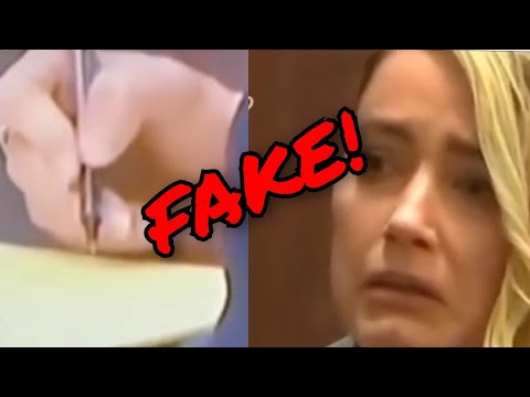 BREAKING! (MORE LIES) AMBER HEARD CAUGHT WRITING ✍️ FAKE NOTES IN COURT 😅🤣🤣🤔