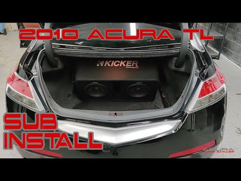 4G 2009 10 11 12 13 2014 Acura TL Subwoofer Install