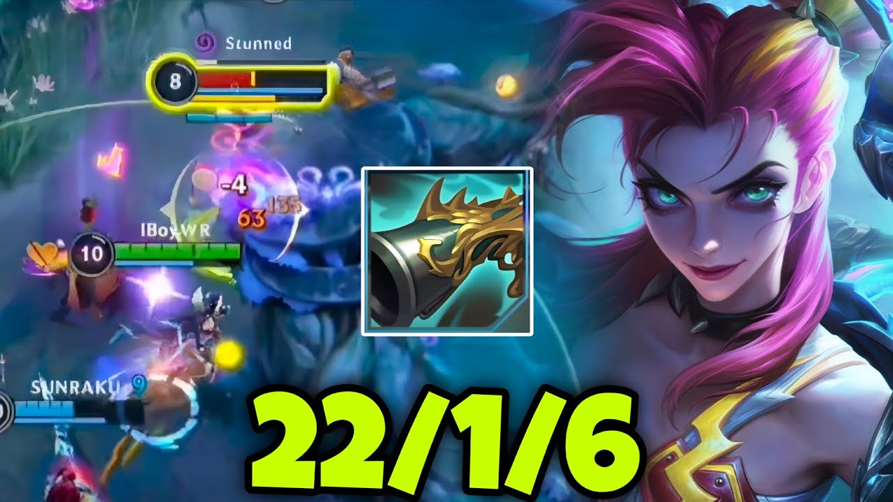 WILD RIFT ADC // Эта Джинкс так хороша с этим билдом и рунами в патче 7.0C!