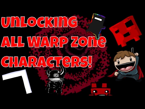 Super Meat Boy Unlocking All Secret Warp Zone Characters