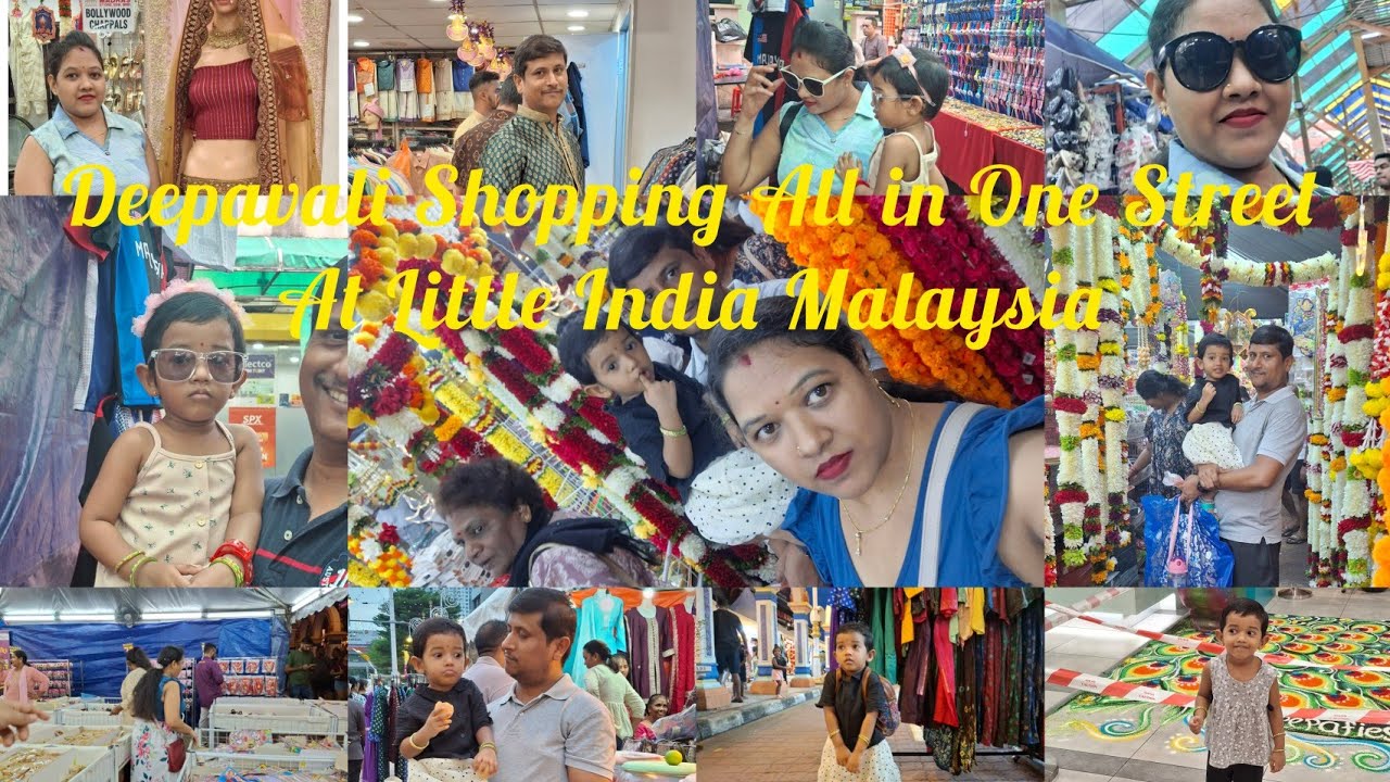 Deepavali Shopping All in One Street in Malaysia | Lights, Sweets & Colorful Festival Fun 🪔🎉