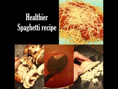 How to cook healthier spaghetti The Rachel Dixon wheat pasta ground turkey tutorial family diy