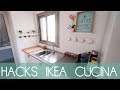 ORGANIZZARE la CUCINA con IKEA - 3 IDEE per ARREDARE CASA SOTTO I 10 € + HAUL IKEA